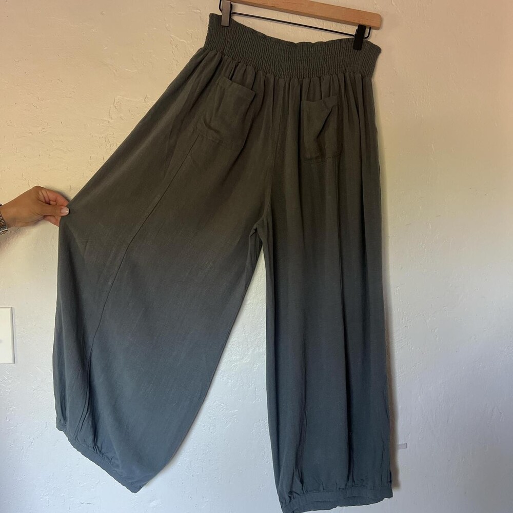 Natural Life Women's Grey and Green Trousers - Picture 4 of 4